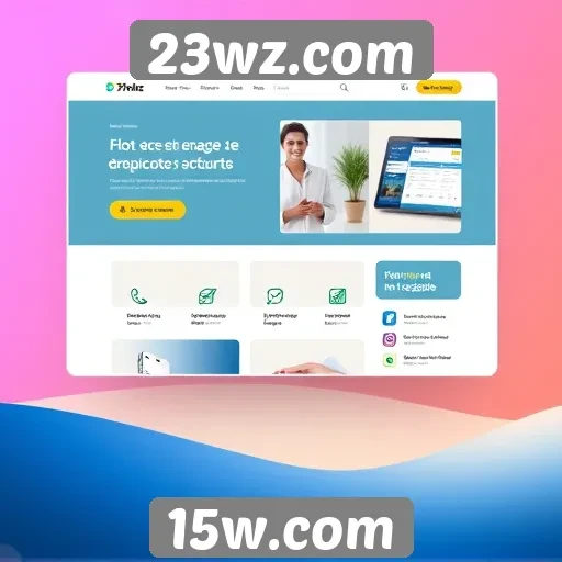Interface do usuário do 23wz.com é intuitiva e amigável